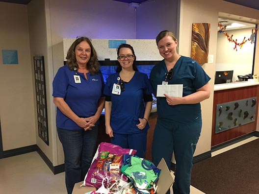 NICU Neonatal Intensive Care Unit Essentia 2018 donation from Members of Duluth Minnesota Share Advantage Credit Union